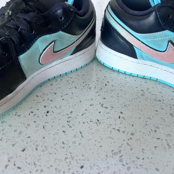 Air Jordan 1 Low SE 'Tropical Twist' Big Boys Sz 5.5 EUC Teal - Picture 5 of 11